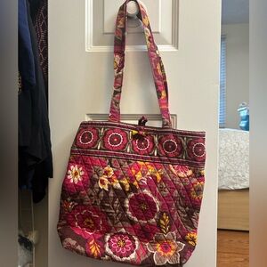 Vera Bradley Floral Quilted Tote Bag